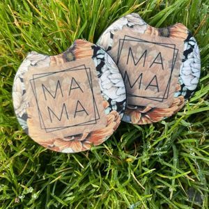 Floral Mama Car Coaster Set | Car Accessories